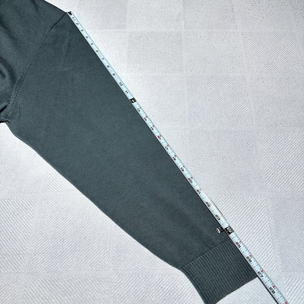 Nike Tiger Woods 1/4 Zip Sweater Mens XL Gray Cotton Cashmere Golf Casual Preppy - Picture 12 of 12